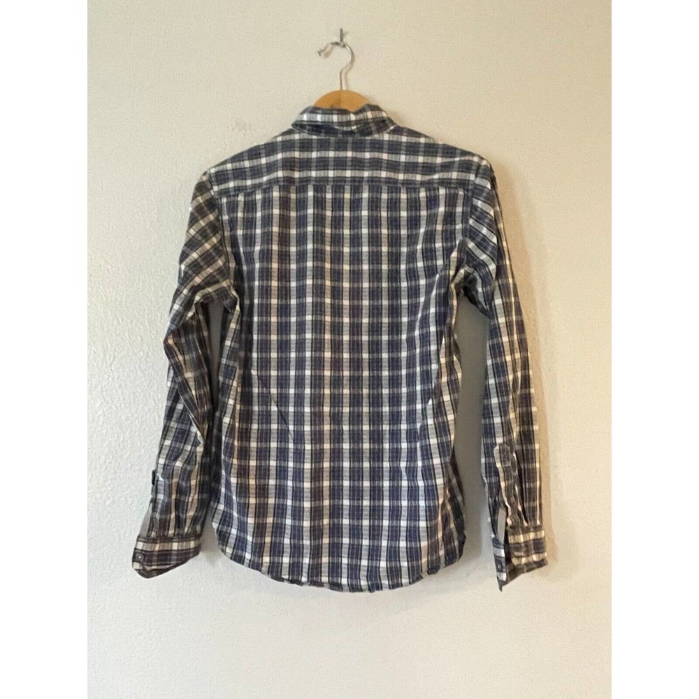 American Eagle AEO Size S Men's Plaid Button Down Shirt Vintage Fit Long Sleeve - Picture 3 of 8